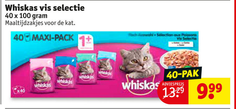 Whiskas   kattenvoer folder aanbieding bij  Kruidvat - details