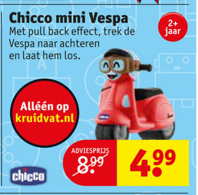 Chicco   miniatuurmotor folder aanbieding bij  Kruidvat - details