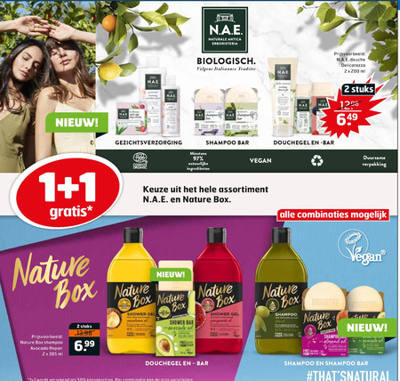 Nature Box   shampoo, conditioner folder aanbieding bij  Trekpleister - details