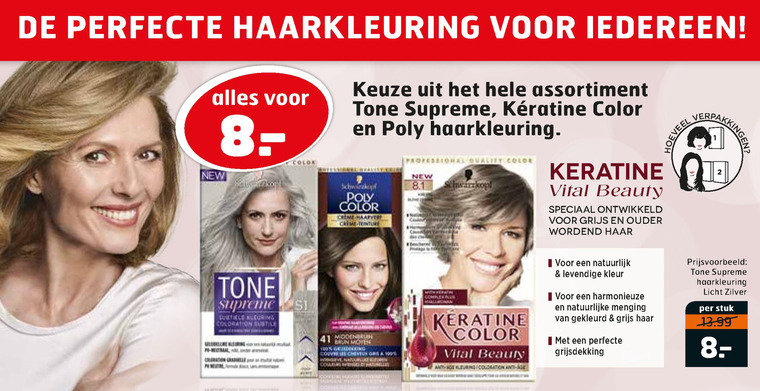 Poly Palette   haarkleuring folder aanbieding bij  Trekpleister - details