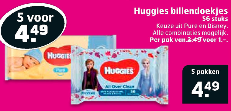 Huggies   billendoekjes folder aanbieding bij  Trekpleister - details