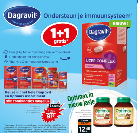 Dagravit   multivitaminen folder aanbieding bij  Trekpleister - details