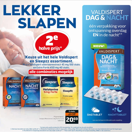 Valdispert   voedingssupplement folder aanbieding bij  Trekpleister - details