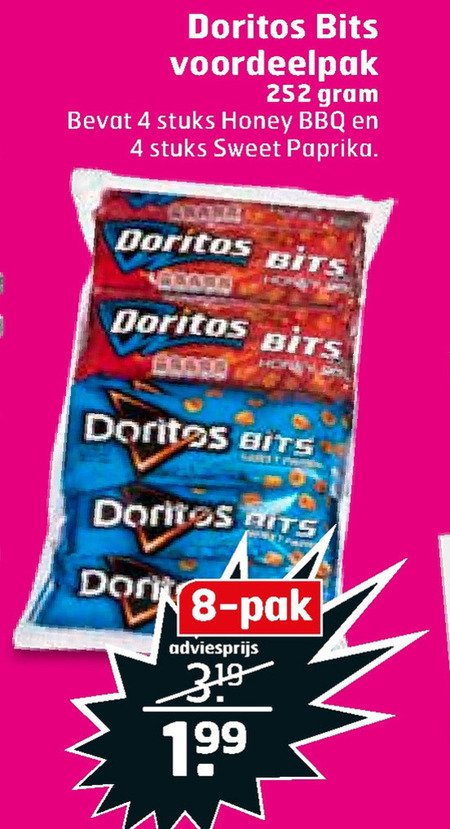 Doritos   zoutje folder aanbieding bij  Trekpleister - details