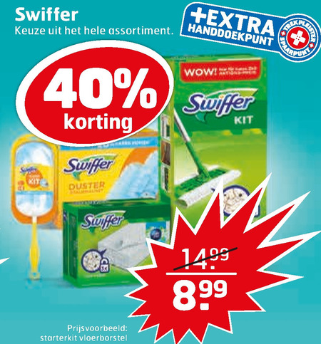 Swiffer   vloerwisdoekjes, duster folder aanbieding bij  Trekpleister - details