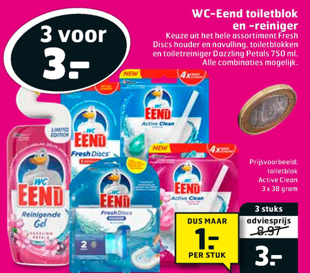 WC Eend   toiletblok, toiletreiniger folder aanbieding bij  Trekpleister - details