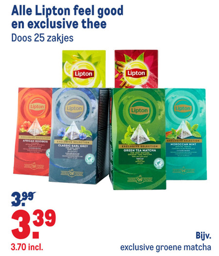 Lipton   thee folder aanbieding bij  Makro - details