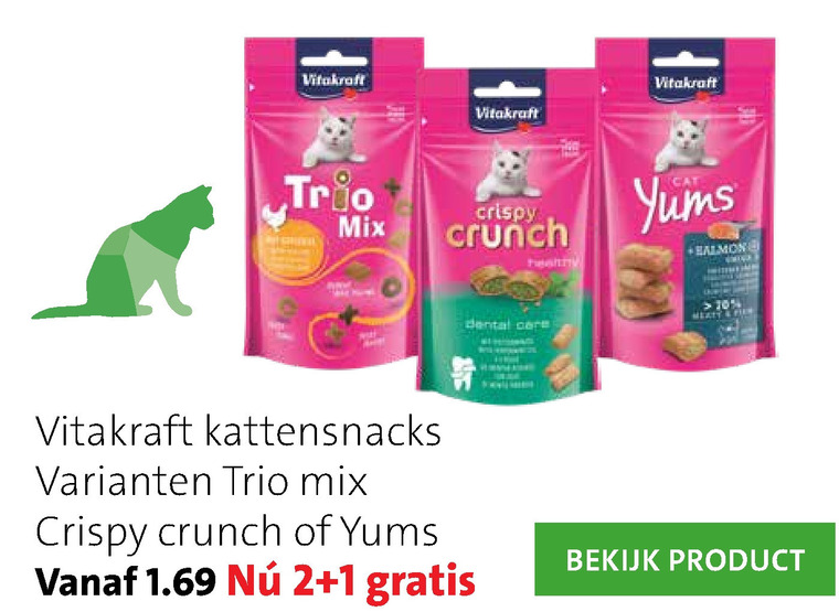 Vitakraft   kattensnacks folder aanbieding bij  Intratuin - details