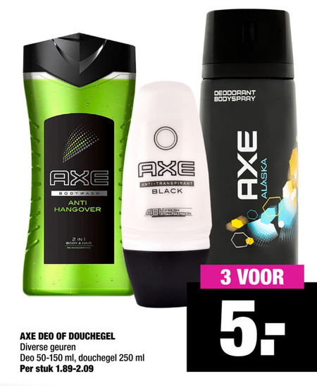 Axe   deodorant, douchegel folder aanbieding bij  Big Bazar - details