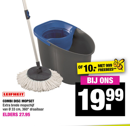 Leifheit   mop folder aanbieding bij  Big Bazar - details