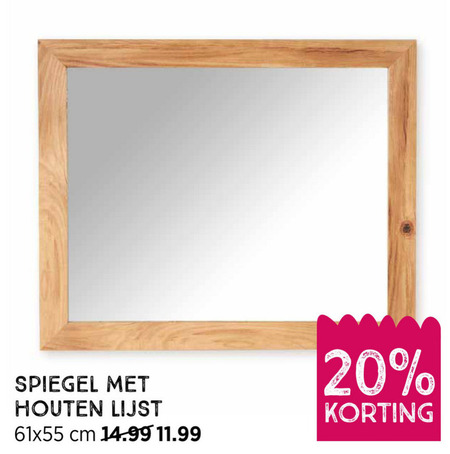 Vrouw Briesje breken spiegel folder aanbieding bij Xenos - details