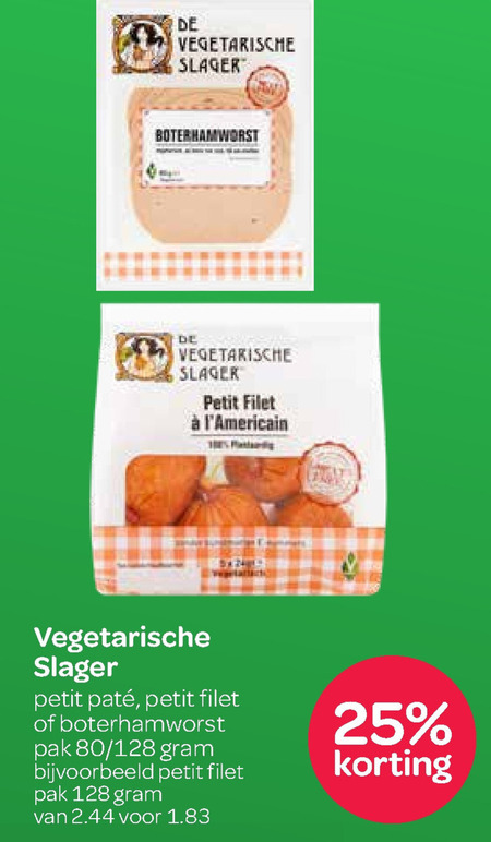 De vegetarische Slager   vegetarisch folder aanbieding bij  Spar - details