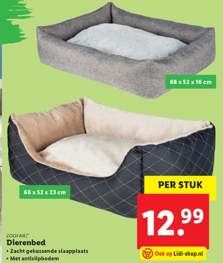 Zoofari   hondenmand folder aanbieding bij  Lidl - details