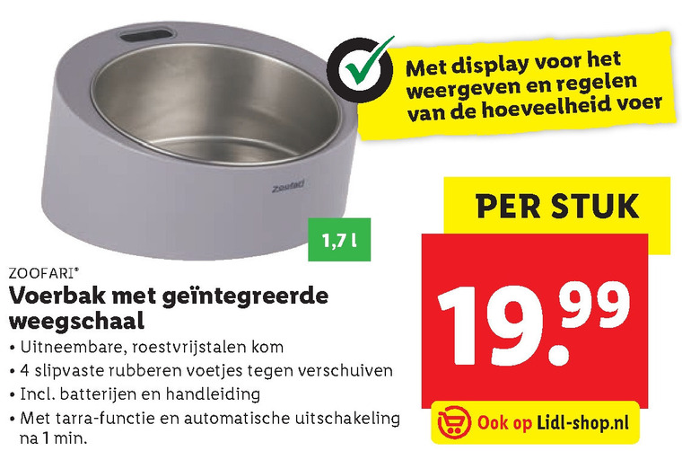 Zoofari   voerbak folder aanbieding bij  Lidl - details