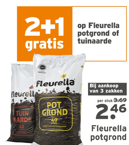 Fleurella   potgrond, tuinaarde folder aanbieding bij  Gamma - details