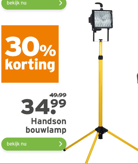 Handson   bouwlamp folder aanbieding bij  Gamma - details