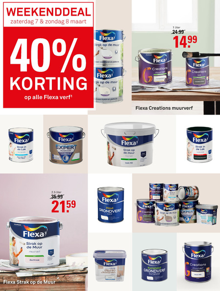 Flexa   lak, muurverf folder aanbieding bij  Karwei - details