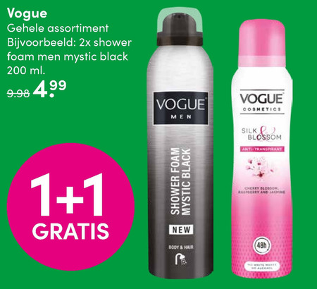 Vogue   douchegel, deodorant folder aanbieding bij  DA - details