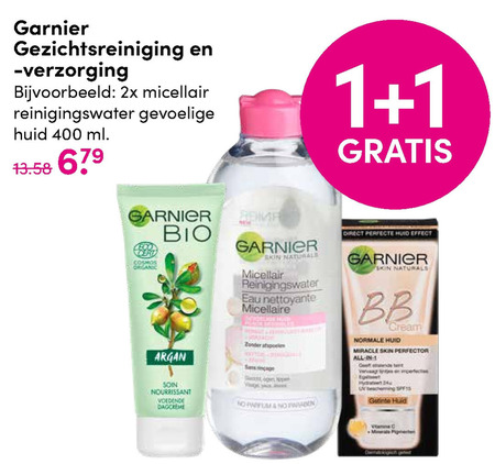 Garnier Skin Active   gezichtsverzorging, nachtcreme folder aanbieding bij  DA - details