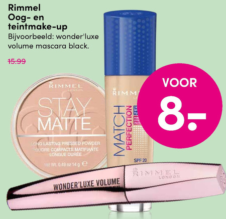 Rimmel   oogschaduw, mascara folder aanbieding bij  DA - details