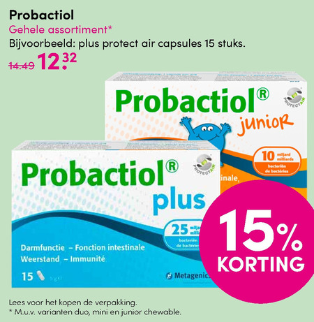 Probactiol   voedingssupplement folder aanbieding bij  DA - details