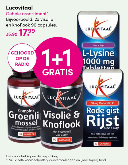 Lucovitaal   voedingssupplement folder aanbieding bij  DA - details