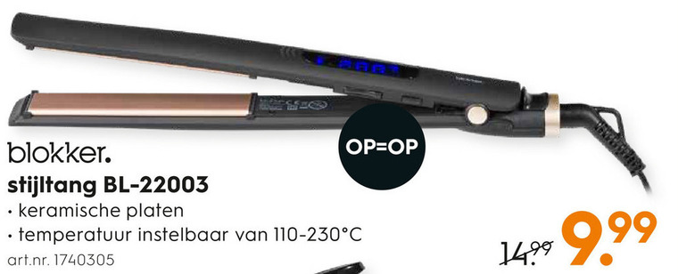 Blokker Huismerk   straightener folder aanbieding bij  Blokker - details