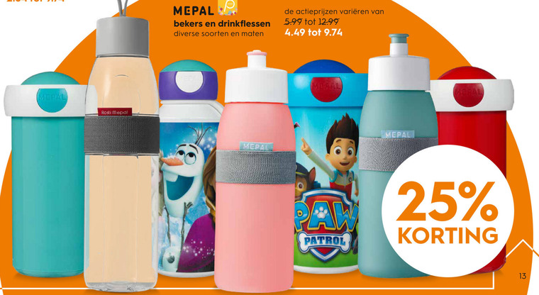 Mepal   drinkfles folder aanbieding bij  Blokker - details