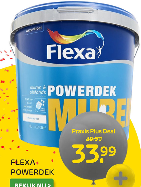 Flexa   muurverf folder aanbieding bij  Praxis - details