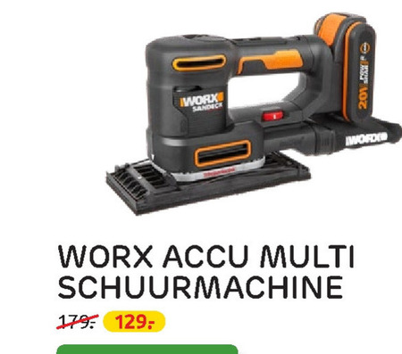 Worx   schuurmachine folder aanbieding bij  Praxis - details