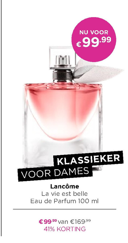 Lancome   eau de parfum folder aanbieding bij  Ici Paris XL - details