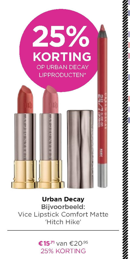 Urban Decay   lipstick folder aanbieding bij  Ici Paris XL - details