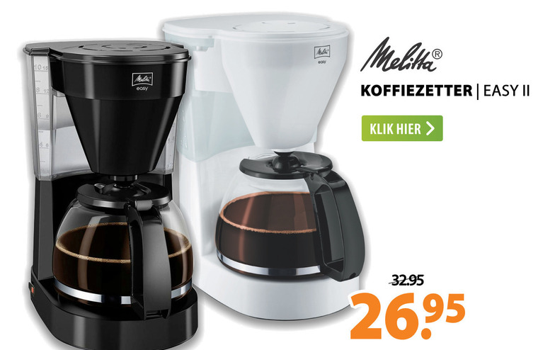 Wijden Vooravond Voorbijganger Melitta koffiezetapparaat folder aanbieding bij Expert - details