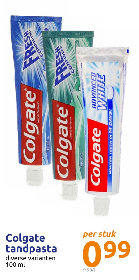 Colgate   tandpasta folder aanbieding bij  Action - details