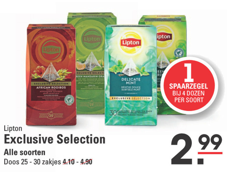 Lipton   thee folder aanbieding bij  Sligro - details