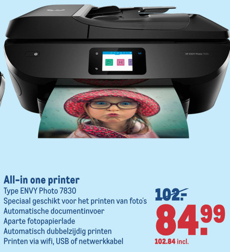 HP   all-in-one printer folder aanbieding bij  Makro - details