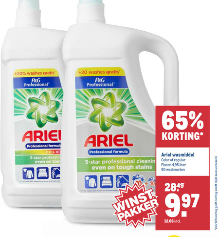 Ariel   wasmiddel folder aanbieding bij  Makro - details