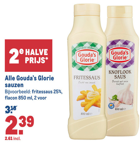 Goudas Glorie   fritessaus, snacksaus folder aanbieding bij  Makro - details