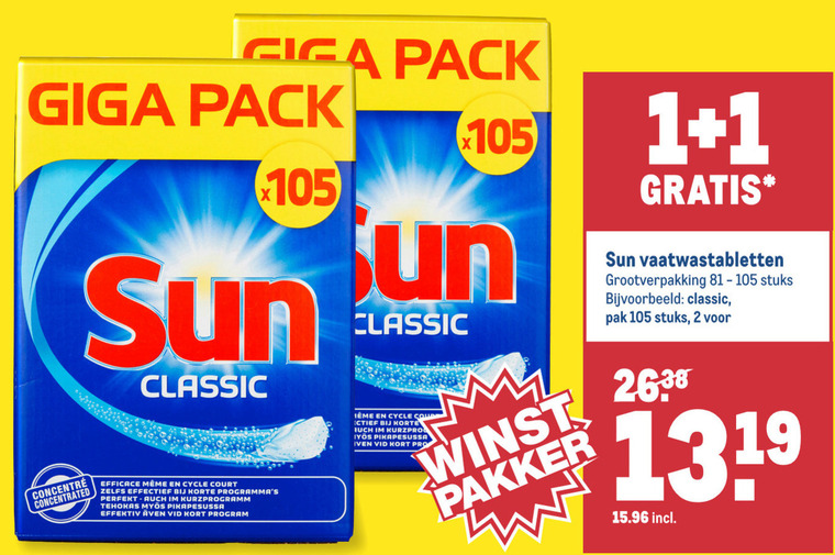 Sun   vaatwasmiddel folder aanbieding bij  Makro - details