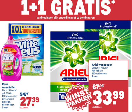 Ariel   wasmiddel folder aanbieding bij  Makro - details