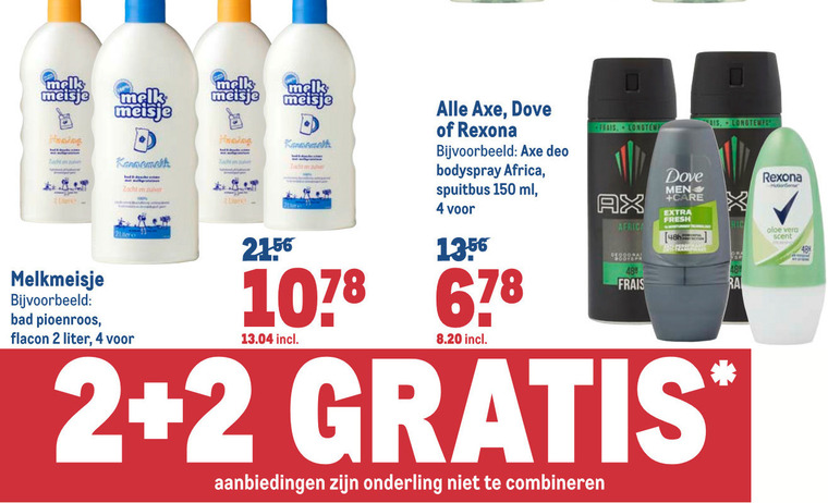 Rexona   deodorant, douchegel folder aanbieding bij  Makro - details