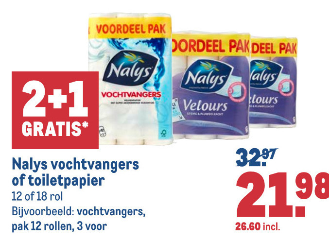 Nalys   toiletpapier, keukenpapier folder aanbieding bij  Makro - details