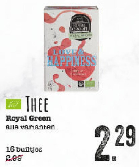 Royal Green   thee folder aanbieding bij  EkoPlaza - details