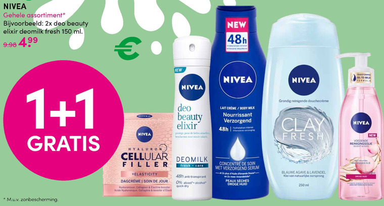 Nivea   gezichtsverzorging, dagcreme folder aanbieding bij  D.I.O. Drogist - details