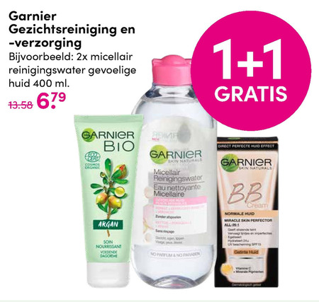 Garnier bio   reinigingslotion, nachtcreme folder aanbieding bij  D.I.O. Drogist - details