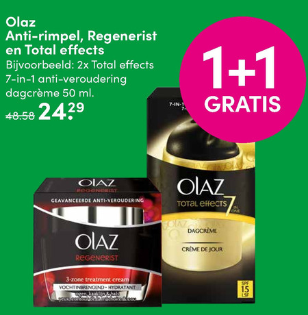 Olaz   anti-rimpel creme, nachtcreme folder aanbieding bij  D.I.O. Drogist - details