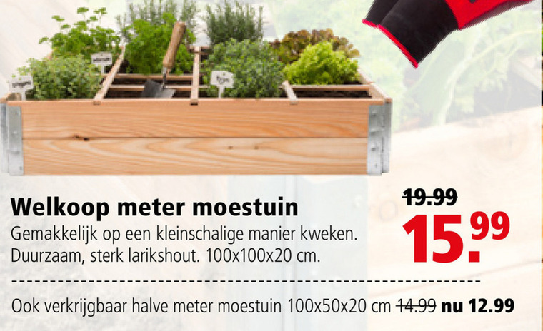 Besmettelijk Politiek verdund Welkoop Huismerk moestuin kweekbak folder aanbieding bij Welkoop - details