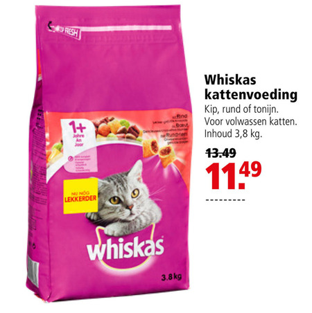 Whiskas   kattenvoer folder aanbieding bij  Welkoop - details