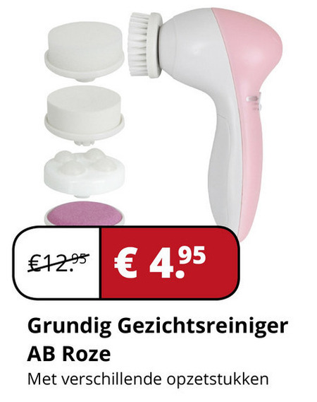 Grundig   gezichtsreinigingsapparaat folder aanbieding bij  Voordeeldrogisterij.nl - details