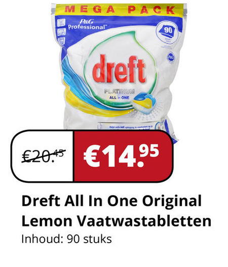 Dreft   vaatwasmiddel, afwasmiddel folder aanbieding bij  Voordeeldrogisterij.nl - details